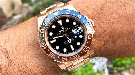 rolex gmt master 2 rose gold stahl|gmt master ii everose gold.